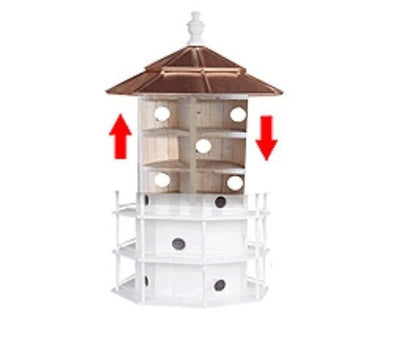 Birdhouse12 ROOM PURPLE MARTIN BIRDHOUSE - Large 3 Story Copper Roof Bird Housebirdbird houseSaving Shepherd
