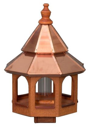 Bird Feeder27” COPPER TOP BIRD FEEDER - Large Natural Cedar Gazebobirdbird feederSaving Shepherd