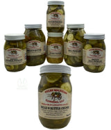 PicklesBREAD & BUTTER PICKLE CHUNKS - 16 & 32 oz Jars Amish Homemade in Lancaster USAbreadbutterSaving Shepherd