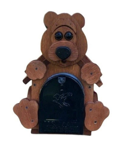 MailboxCOUNTRY BEAR MAILBOX - Amish Handmade Cub BoxbearbearsSaving Shepherd