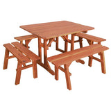 Benches & Stools40" PICNIC TABLE BENCH - Amish Red Cedar Outdoor Patio FurniturebenchchairSaving Shepherd