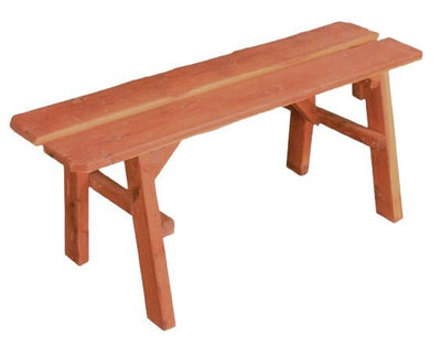 Benches & Stools48" PICNIC TABLE BENCH - Amish Red Cedar Outdoor Patio FurniturebenchchairSaving Shepherd