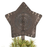 PrimitivesPUNCHED TIN CHRISTMAS STAR Handcrafted Primitive Country Holiday Pierced Tree Topperaccentaccent lightSaving Shepherd