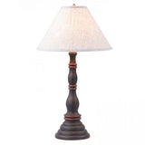 Country LightingDAVENPORT TABLE LAMP with 15" Ivory Linen Shade in Distressed Textured FinisheslamplightSaving Shepherd