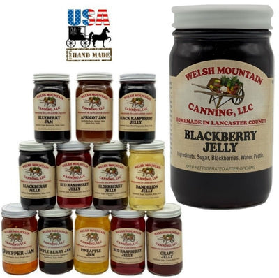 JellyBLACKBERRY JELLY - Amish Homemade Fruit Spread USAblackberrydipSaving Shepherd