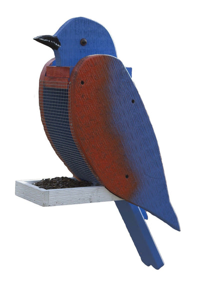 Bird FeederBLUEBIRD BIRD FEEDER - Large Solid Wood Eastern Blue Birdbirdbird feederSaving Shepherd