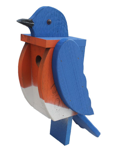 BirdhousesBLUEBIRD BIRDHOUSE - Large Amish Handmade Blue Bird Housebirdbird houseSaving Shepherd