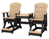 Adirondack Chair2 ADIRONDACK GLIDER BALCONY CHAIRS with TABLE - Tandem 4 Season Set in 6 ColorsAdirondackchairSaving Shepherd