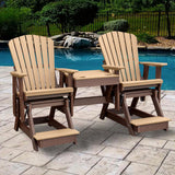 Adirondack Chair2 ADIRONDACK GLIDER BALCONY CHAIRS with TABLE - Tandem 4 Season Set in 6 ColorsAdirondackchairSaving Shepherd