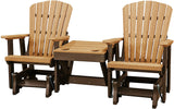 Adirondack Chair2 ADIRONDACK GLIDER CHAIRS with TABLE - Fan Back 4 Season Set in 6 ColorsAdirondackchairSaving Shepherd