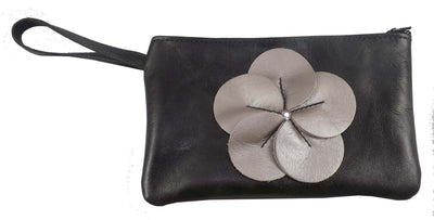 Clutch PurseLEATHER FLOWER CLUTCH - Amish Handmade in USA - 10 COLORSAmishbagSaving Shepherd