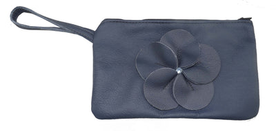 Clutch PurseLEATHER FLOWER CLUTCH - Amish Handmade in USA - 10 COLORSAmishbagSaving Shepherd