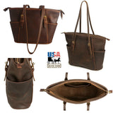 Purse"COLUMBIAN" LEATHER SHOULDER TOTE BAG & PURSE Amish Handmade in USAAmishbagSaving Shepherd