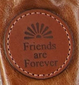 Wine AccessoriesLEATHER WINE BAG ~ Amish Handmade 2 Tone Soft Cowhide with Cinch TopAmishbagbottleFriends Are ForeverSaving Shepherd