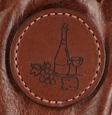 Wine AccessoriesLEATHER WINE BAG ~ Amish Handmade 2 Tone Soft Cowhide with Cinch TopAmishbagSaving Shepherd