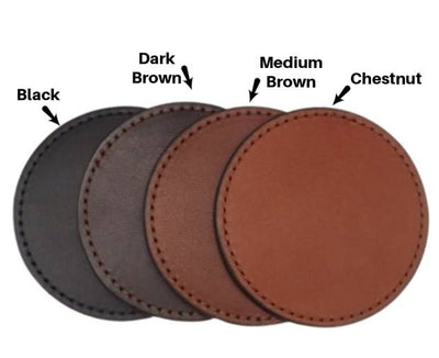 CoastersLEATHER COASTER SET - 4 Stitched Coasters with Base HolderbeercoasterSaving Shepherd