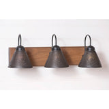 "CRESTWOOD" Wood & Metal VANITY LIGHT in MODERN FARMHOUSE finishes