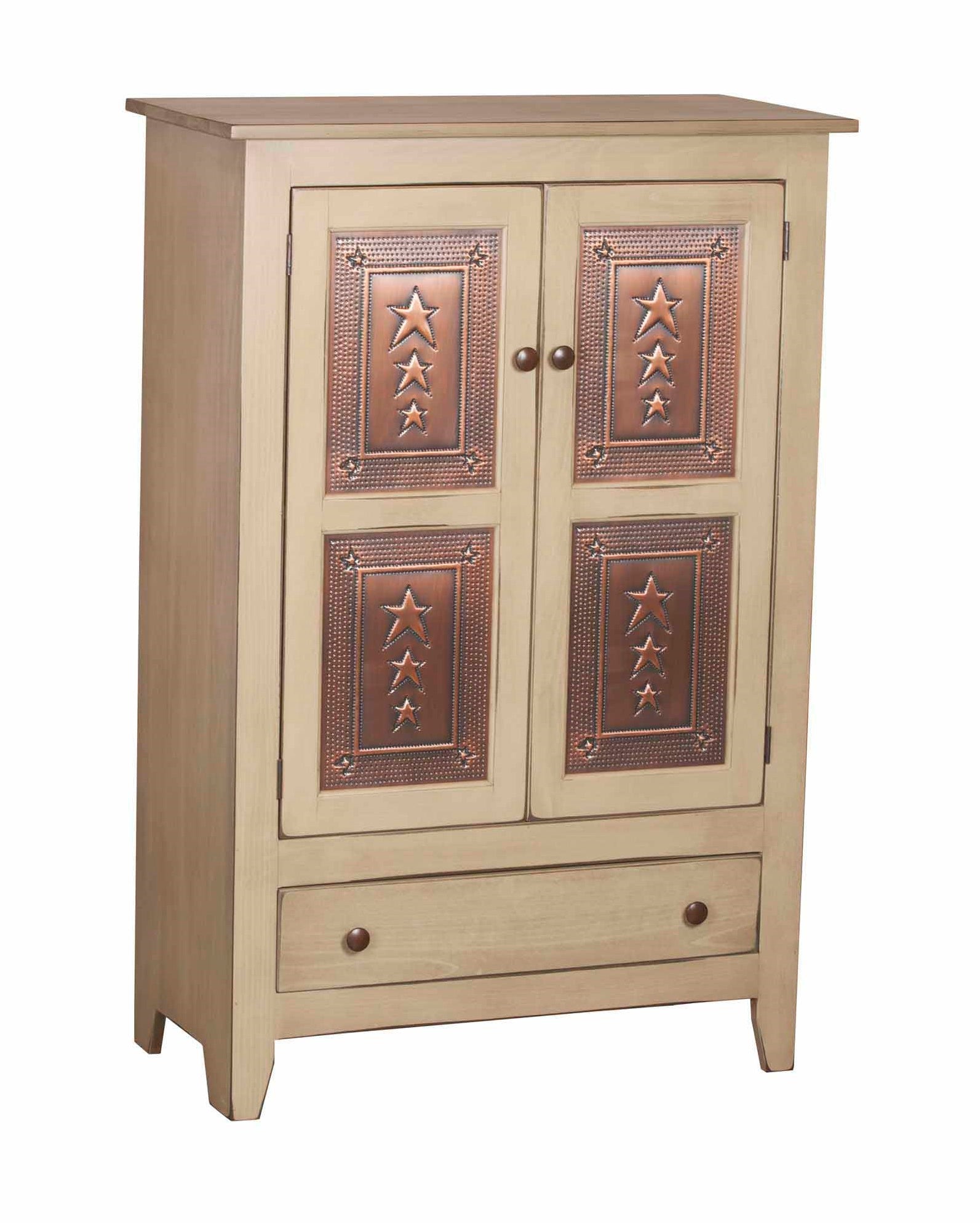 Handmade Furniture | Custom Primitive Pie Safe with Drawer