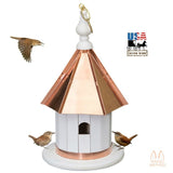 Birdhouse14" HANGING WREN BIRDHOUSE - Copper Roof & Trim Bird Housebirdbird houseSaving Shepherd