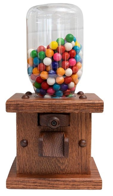 Candy DispenserCANDY DISPENSER - Solid Oak & Glass Mason JarcandycountrySaving Shepherd