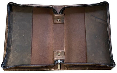 Bible CoverBIBLE CASE - Stitched Full Grain Leather Zippered Book HolderbiblebookSaving Shepherd