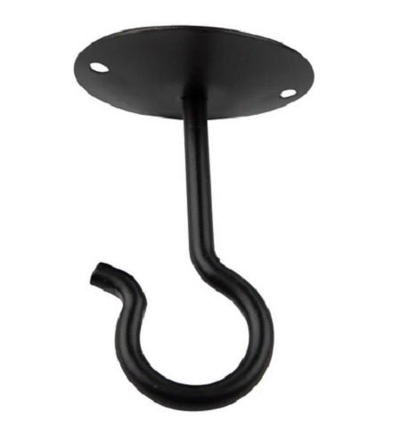 ceiling hooks heavy weight Amish Handcrafted Wrought Iron Swivel Ceiling Hook - 6 Hooks - Saving Shepherd - Heavy Duty - Satin Black Finish