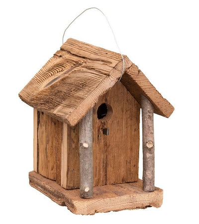 BirdhouseRUSTIC BIRDHOUSE CHALET - Recycled Mushroom Wood Bird Housebirdbird houseSaving Shepherd