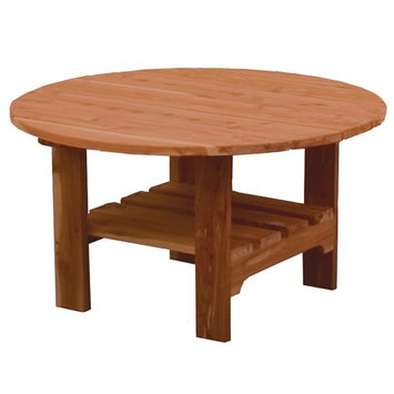 TablesROUND CHAT TABLE - Red Cedar Patio Furniture in 2 SizeschairchairsSaving Shepherd