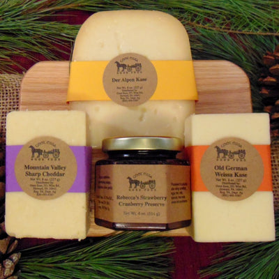 Food Gift BasketsCHEESE BOARD - 3 Cheeses Tasty Condiment & Handmade Cutting Boardbundledelicacyfarm marketSaving Shepherd