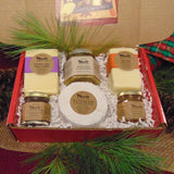Food Gift BasketsCHEESE LOVER'S CHRISTMAS - 3 Cheeses & 3 Condiments in Red Gift BoxbundledelicacySaving Shepherd