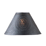 Floor LampWOODSPUN COLONIAL FLOOR LAMP ~ "Espresso" Textured Finish with Punched Tin Shadefloor lampfloor lightpunched tin lampIrvin's TinwareSaving Shepherd
