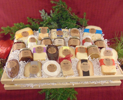 Food Gift BasketsCHRISTMAS PARTY GIFT BASKET - The Best of Cheeses, Sweets & CondimentsbundledelicacySaving Shepherd