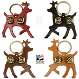 Door ChimeLEATHER REINDEER DOOR CHIME - BUCK with BRASS SLEIGH BELLS - Amish Handmade in USAbellsbuckSaving Shepherd