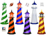 LighthouseDECORATIVE OUTDOOR LIGHTHOUSE - Orange & Black with Working LightBaltimorebaseballSaving Shepherd