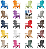 Adirondack ChairFOLDING ADIRONDACK CHAIR - 4 Season Maintenace Free in 19 ColorsAdirondackchairSaving Shepherd