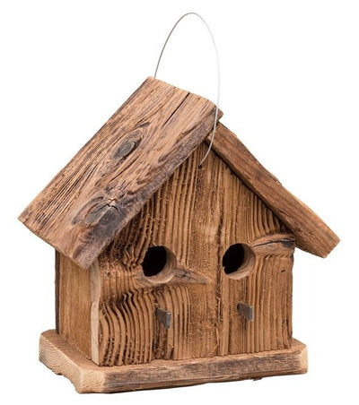 BirdhouseRUSTIC BIRDHOUSE CONDO - Recycled Mushroom Wood Bird Housebirdbird houseSaving Shepherd