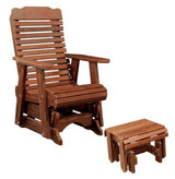 ChairsCONTOURED GLIDER CHAIR - Amish Red Cedar Outdoor ArmchairchairchairsSaving Shepherd