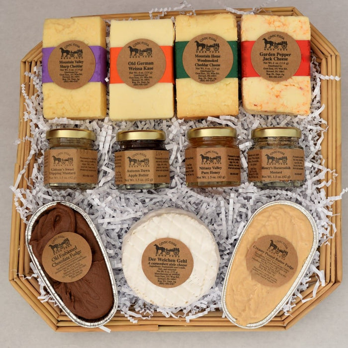 Food Gift BasketsCOUNTRY BASKET - 11 Classic Tasty Treats in 1bundledelicacyfarm marketSaving Shepherd