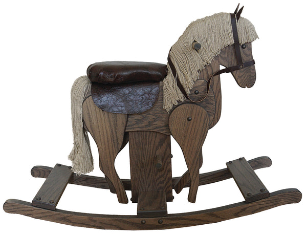 Wooden & Handcrafted ToysGALLOPING ROCKING HORSE - Solid Oak 