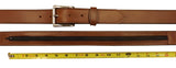 MONEY BELT - DARK BROWN English Bridle Leather Concealed 16" Zipper Pouch