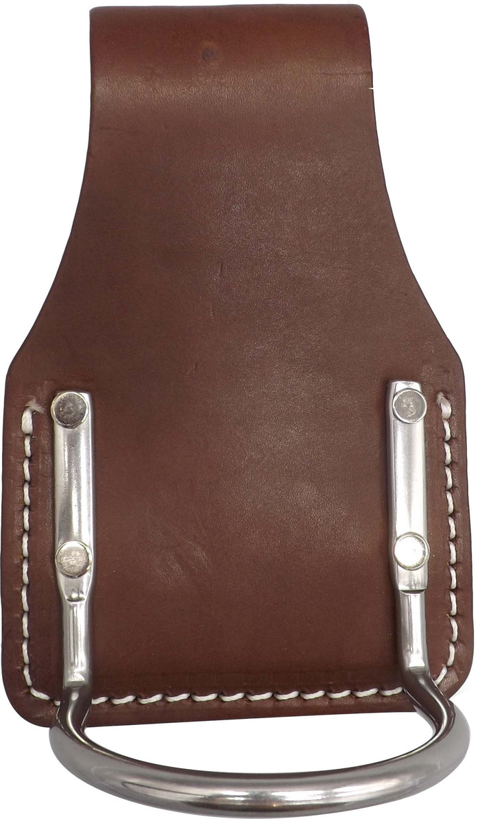 HAMMER HOLSTER - Stitched Leather & Riveted Stainless Steel Holder USA