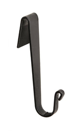 WALL MOUNT POT RACK ~ Large Wrought Iron Holder with 8 Scroll Hooks USA