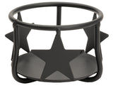 JAR CANDLE HOLDER - Solid Wrought Iron Country Star Design