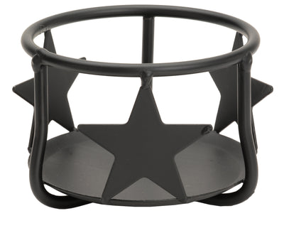 Candle Holders & AccessoriesJAR CANDLE HOLDER - Solid Wrought Iron Country Star DesignSaving ShepherdSaving Shepherd