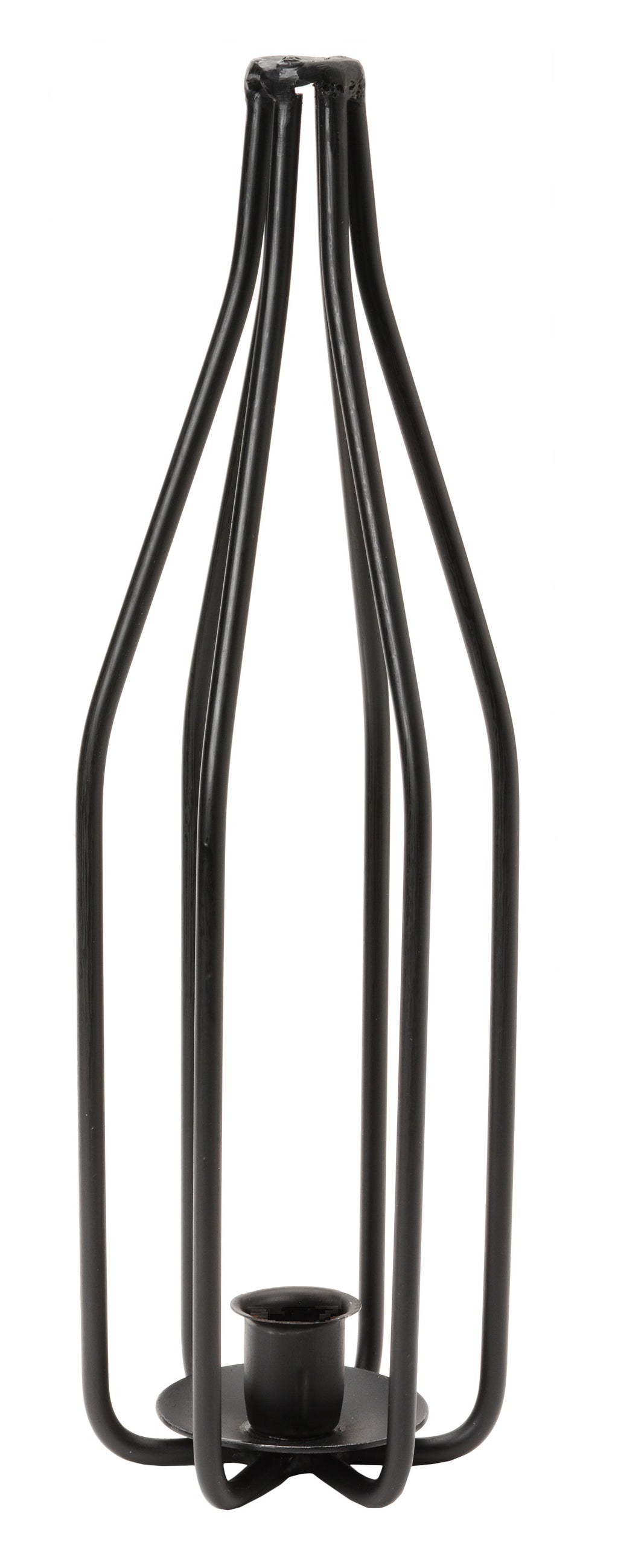 Handmade Wrought Iron Wine Bottle Dinner Candle Stand Saving Shepherd