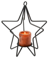 3D STAR Wrought Iron Candle Stand Holiday Decor Holder 3 SIZES USA