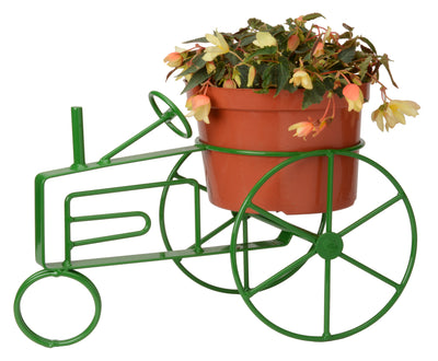 Wrought IronFARM TRACTOR PLANT STAND - Wrought Iron Flower Pot Holder in 5 Finishesdecorflower potSaving Shepherd