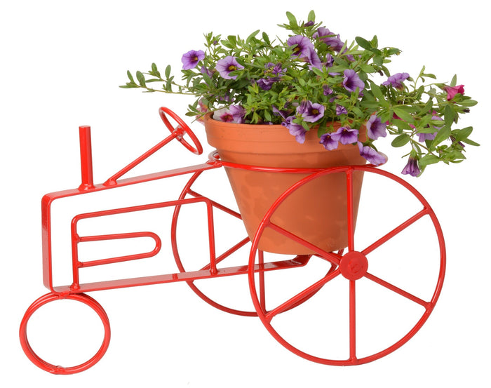 tractor plant pot Wrought Iron FARM TRACTOR PLANT STAND