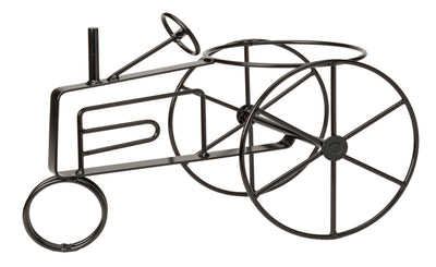 Wrought IronFARM TRACTOR PLANT STAND - Wrought Iron Flower Pot Holder in 5 Finishesdecorflower potSaving Shepherd