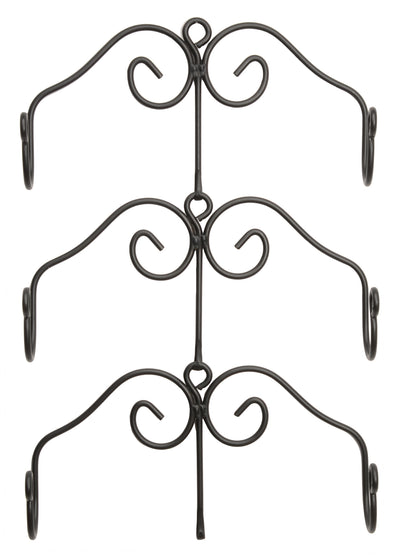 ROLLING PIN RACK Expandable Wrought Iron Kitchen Wall Mount Holder USA